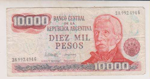 ARGENTINA - 10,000 DIEZ MIL PESOS BANK NOTE
