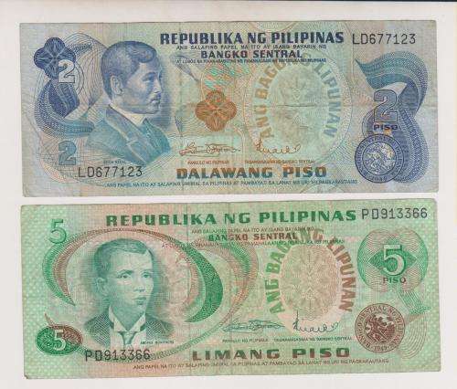 2 x Phillipines (Undated) Bank Notes