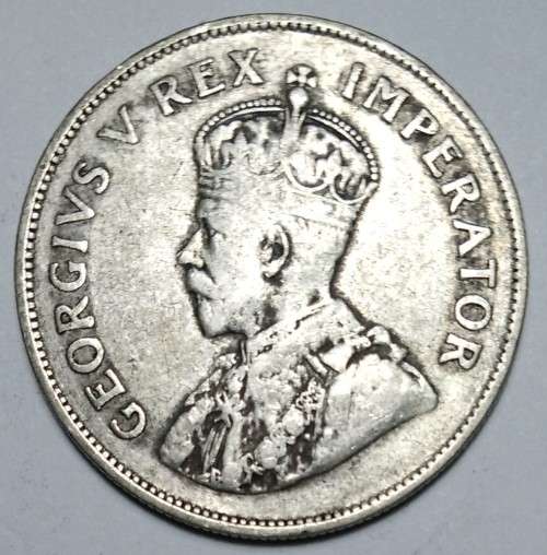 1936 Union of South Africa - 2½ Shillings  - George V - SILVER COIN