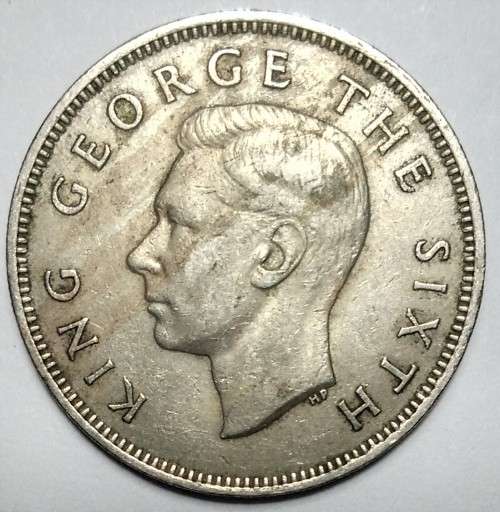 1948 New Zealand - 1 Florin - King George VI (3rd type)