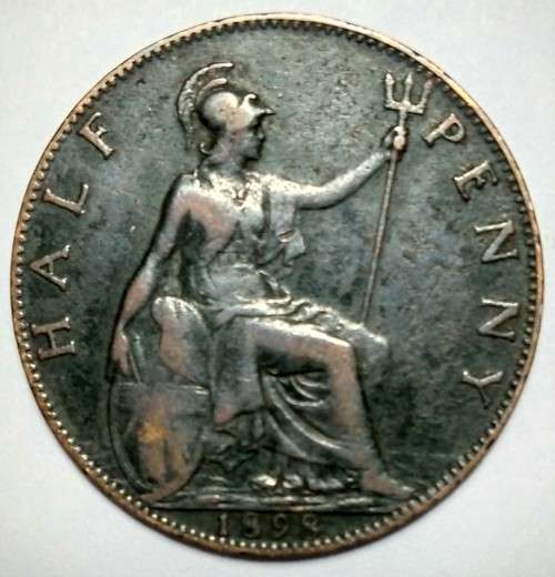 1898 Great Britain - ½ Penny - Queen Victoria (3rd portrait)