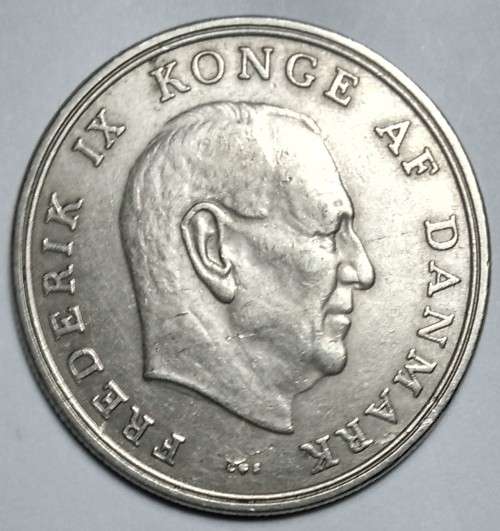 1961 Denmark - 5 Kroner - Frederik IX