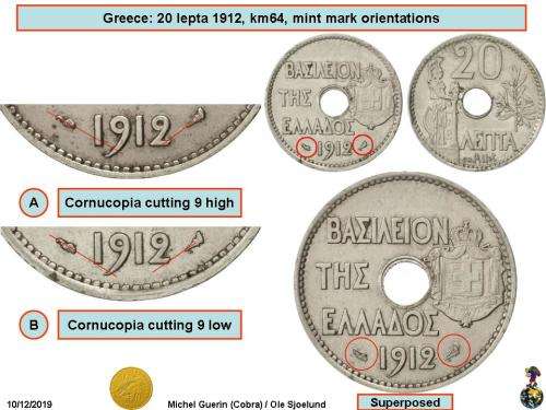 1912 Greece - 20 Lepta - George I