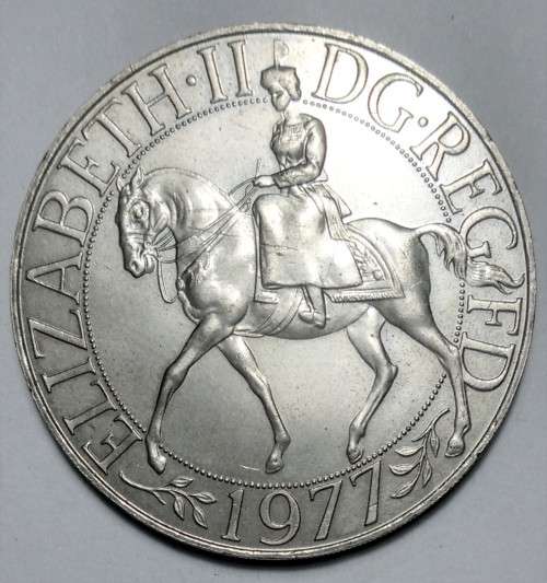 1977 Great Britain 25 New Pence - Elizabeth II Silver Jubilee - Non-circulating coin