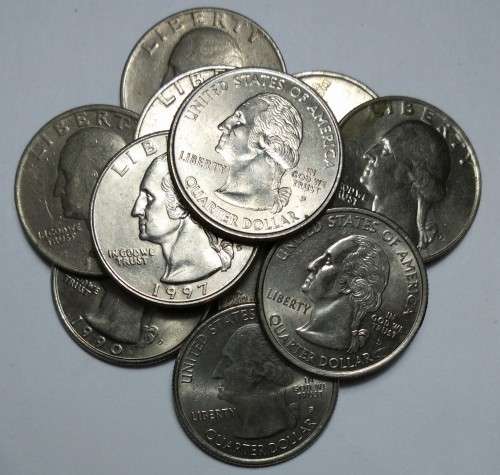 12 x UNITED STATES QUARTERS - Various Dates - Various Mints - iNCLUDES 3 X STATE QUARTERS