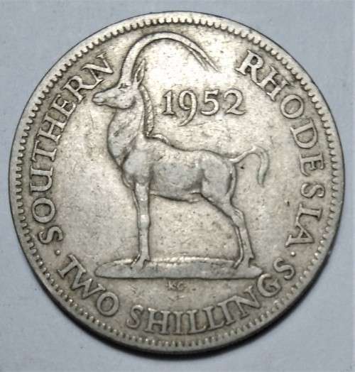 1952 Southern Rhodesia - Two Shillings
