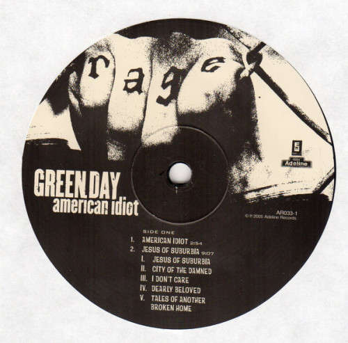 2006 GREEN DAY - AMERICAN IDIOT 2x LP - HALF SPEED AUDIOPHILE REMASTERED -