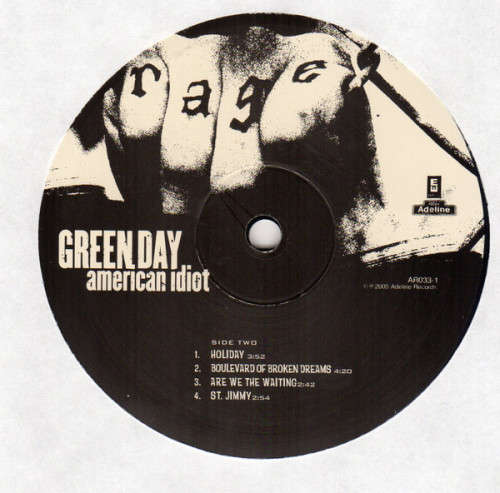 2006 GREEN DAY - AMERICAN IDIOT 2x LP - HALF SPEED AUDIOPHILE REMASTERED -
