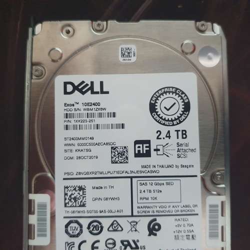 DELL EXOS 10E2400 2.4TB SAS Drive