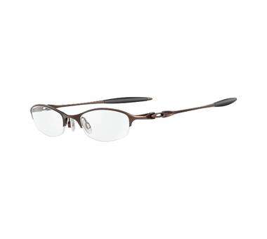Metallic bronze OAKLEY'S Chain 4.0 semi-rimless glasses frame