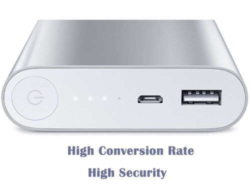 Power Bank 10400mAh External Battery (BLACK)