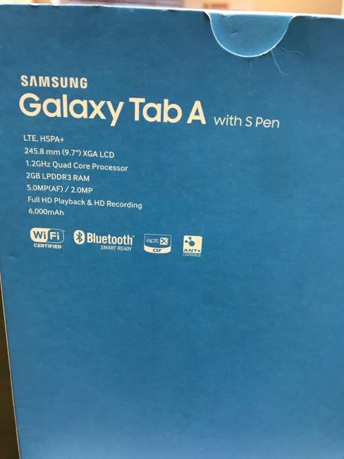 Samsung Galaxy Tab A with pen