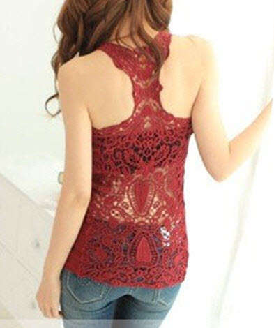 Hottest Vest with graphic back, red