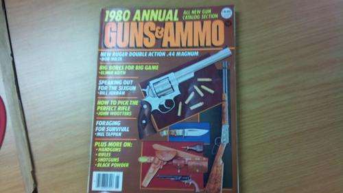 Book on guns and ammo 1980 annual. in perfect condition.