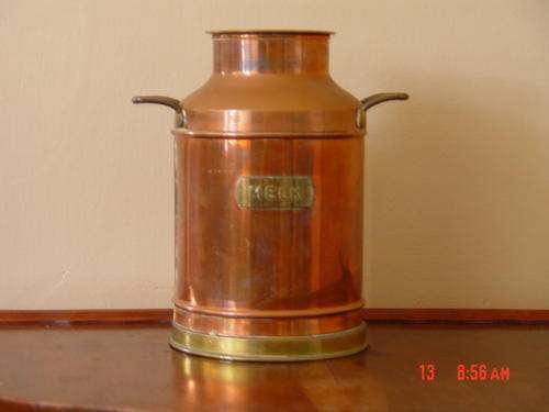 Red Copper Melk Can