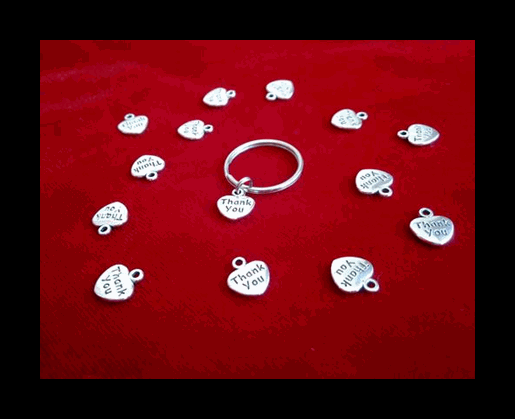 Thank You Heart Key Ring (Favour)