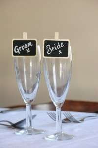 Chalkboard name pegs