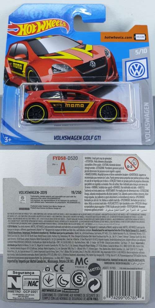 Hotwheels Diecast Hot Wheels 164 - Volkswagen Golf GTI