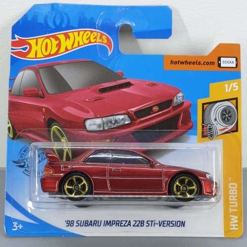 Hotwheels Diecast Hot Wheels 1/64 - `98 Subaru Impreza 22B STi-Version