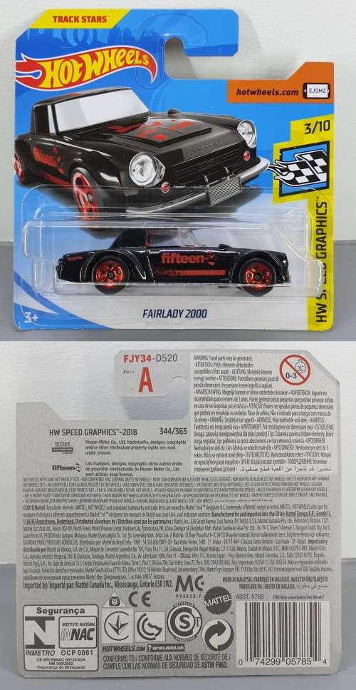 Hotwheels Diecast Hot Wheels 1/64 - Datsun Fairlady 2000