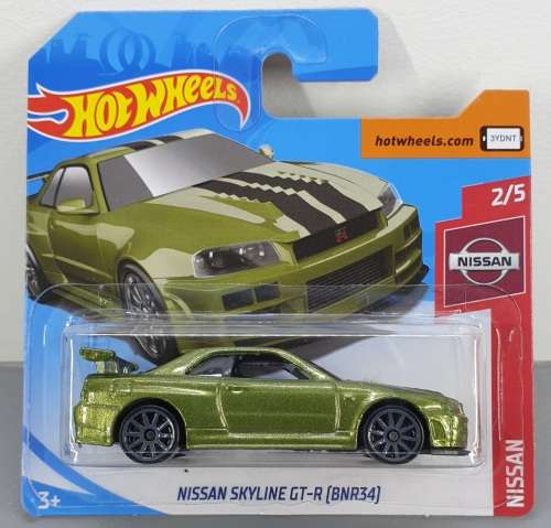 Hotwheels Diecast Hot Wheels 1/64 - Nissan Skyline GT-R (BNR34)