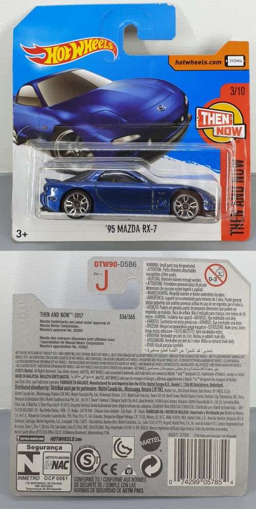 Hotwheels Diecast Hot Wheels 1/64 - `95 Mazda RX-7