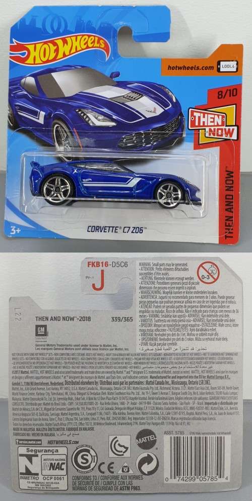 Hotwheels Diecast Hot Wheels 1/64 - Corvette C7 Z06