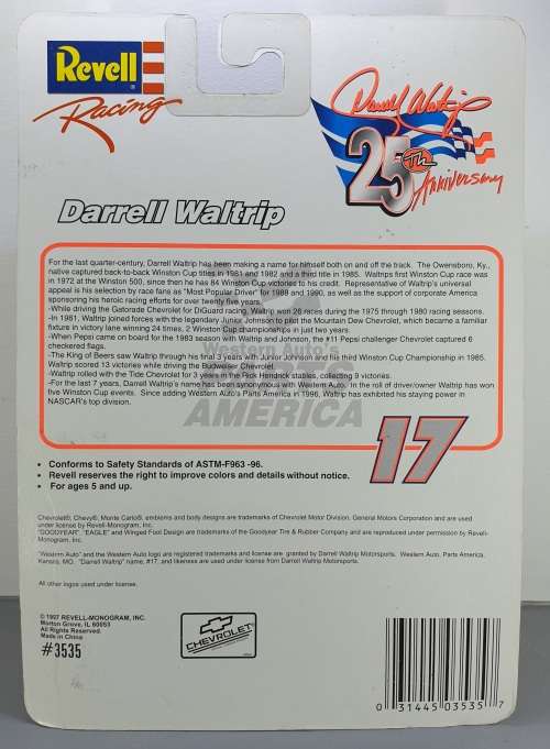 Revell Racing NASCAR Diecast 1:64 - Darrell Waltrip 25th Anniversary