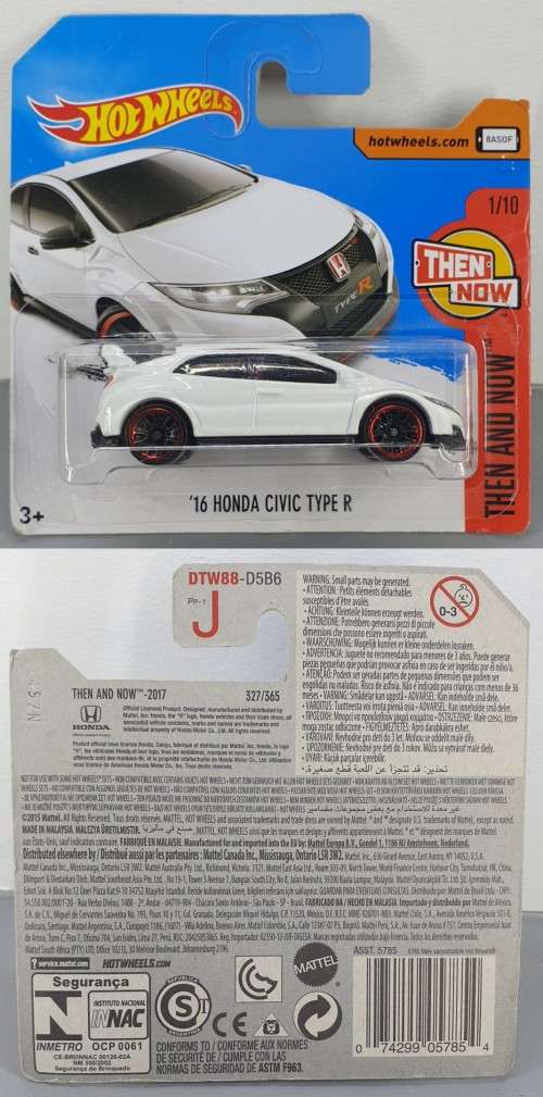 Hotwheels Diecast Hot Wheels 1:64 - `16 HONDA CIVIC TYPE R