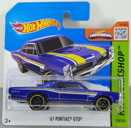 Hotwheels Diecast Hot Wheels 1:64 - `67 PONTIAC GTO