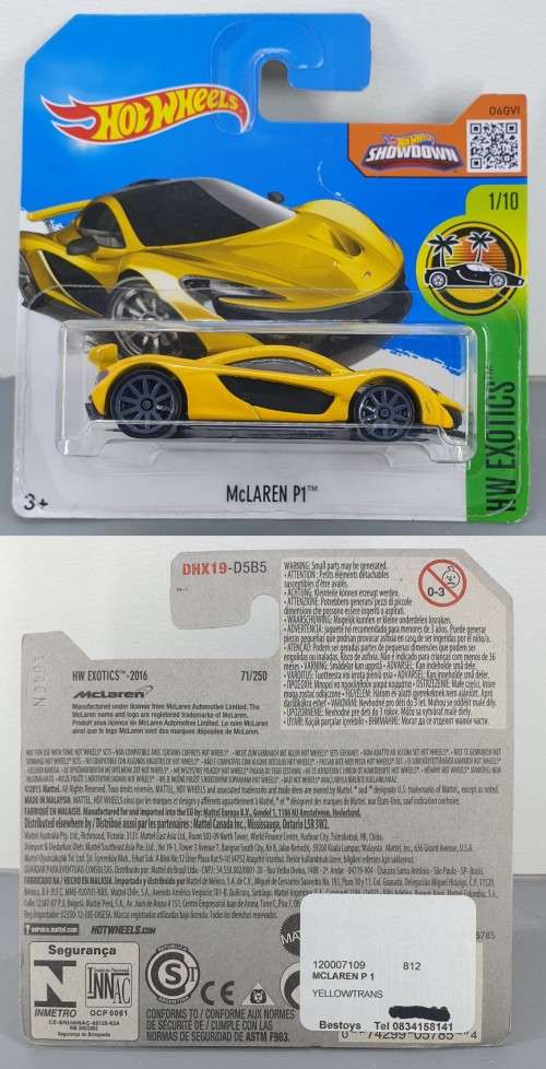 Hotwheels Diecast Hot Wheels 1:64 - McLaren P1