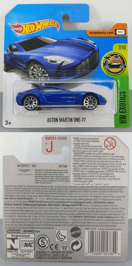 Hotwheels Diecast Hot Wheels 1:64 - ASTON MARTIN ONE-77