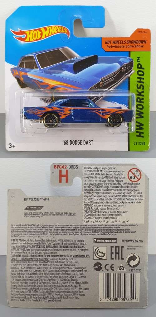 Hotwheels Diecast Hot Wheels 1:64 - `68 DODGE DART
