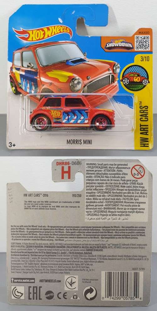 Hotwheels Diecast Hot Wheels 1:64 - MORRIS MINI