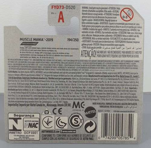 Hotwheels Diecast Hot Wheels 1:64 - `18 DODGE CHALLENGER SRT DEMON