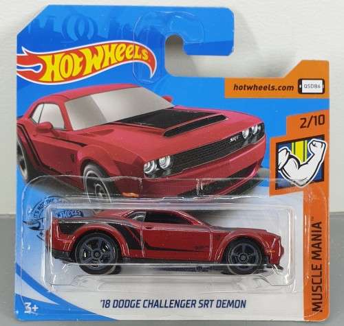 Hotwheels Diecast Hot Wheels 1:64 - `18 DODGE CHALLENGER SRT DEMON