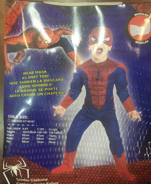 Spiderman costume for kids