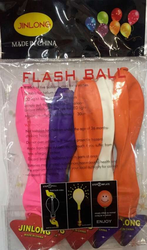 Balloon mixed color with LED light