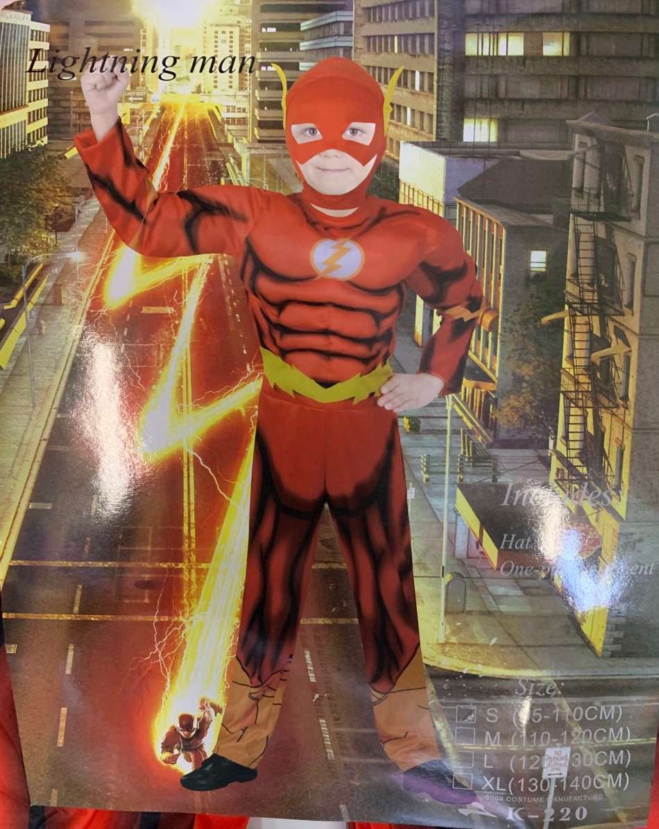Flash muscle costume for kids