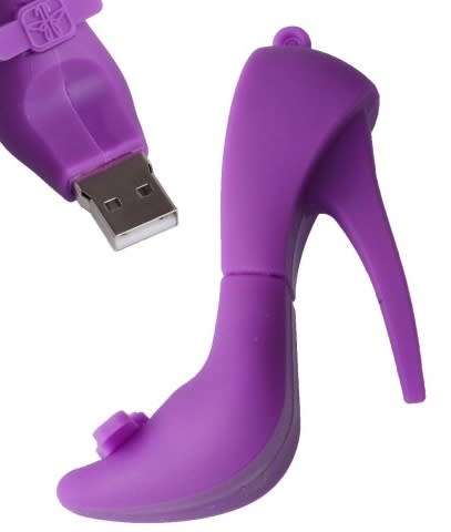 8GB Mini factory High Heel USB Flash Drive (Purple)