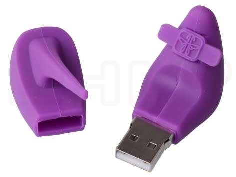 8GB Mini factory High Heel USB Flash Drive (Purple)