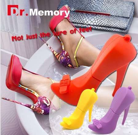 8GB Mini factory High Heel USB Flash Drive (Purple)
