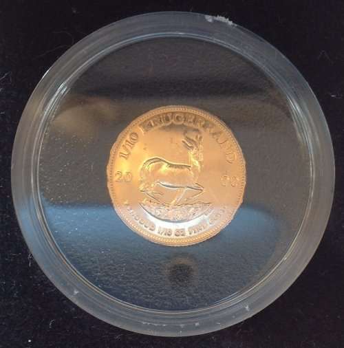 2000 1/10th oz KRUGERRAND with Certificate + Capsule + Box