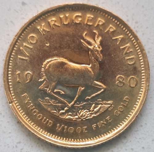 1980 1/10th oz  KRUGERRAND