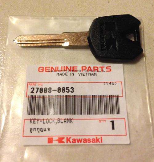 Kawasaki Ninja EX250 / EX300 Blank Key
