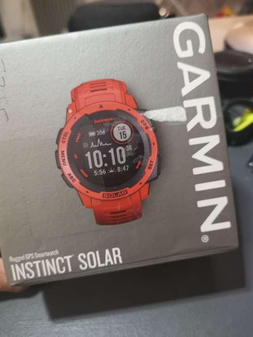 Garmin Instinct Solar Normal R6000+. Amazing upto 54 days battery life! Never used open box special!