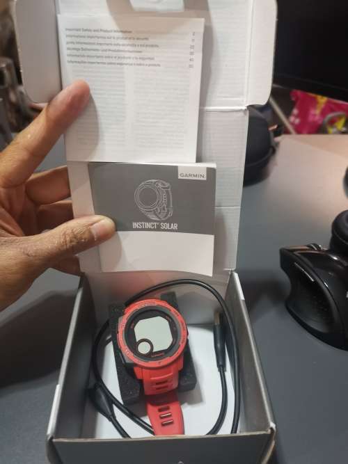 Garmin Instinct Solar Normal R6000+. Amazing upto 54 days battery life! Never used open box special!