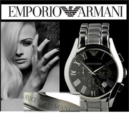 Emporio Armani Classic Men's polished stainless designer sports Watch - NO Reserve-*Valued R5299*