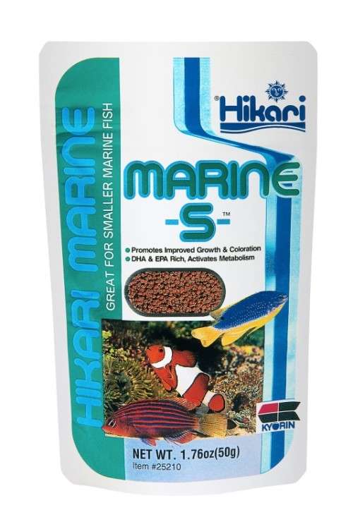 Hikari Marine S - A Scientific Diet For Smaller Marine Fish - 50G
