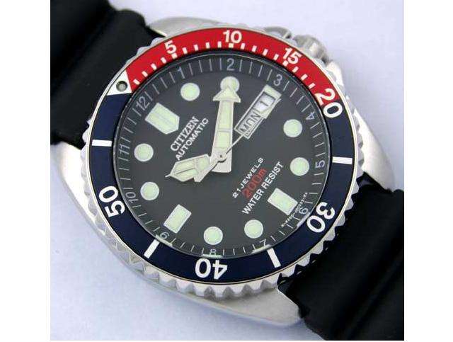 NEW CITIZEN AUTOMATIC SUBMARINE DIVER 200M SCUBA NY2300-09G